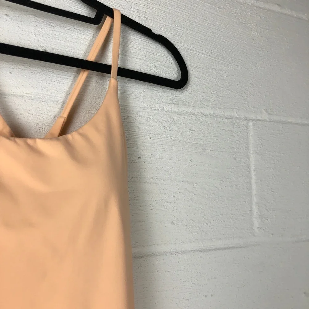 Halara SoftlyZero Plush Backless Active Dress Size M Apricot Sherbet Active - Picture 5 of 12